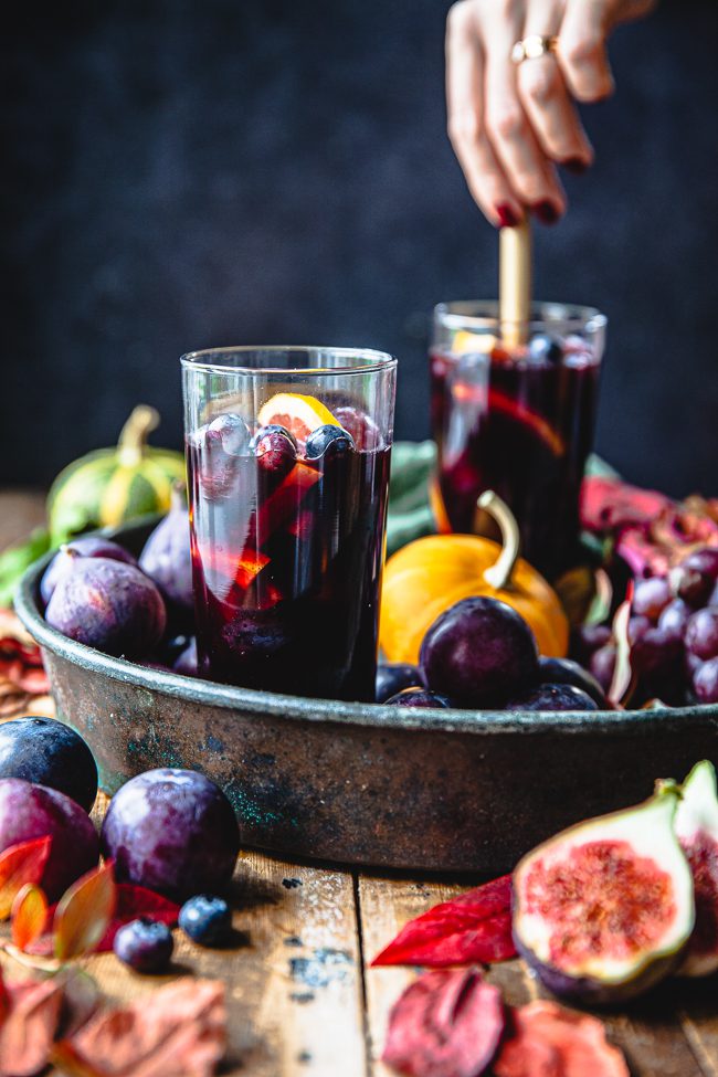 höst, sangria, halloween, drink