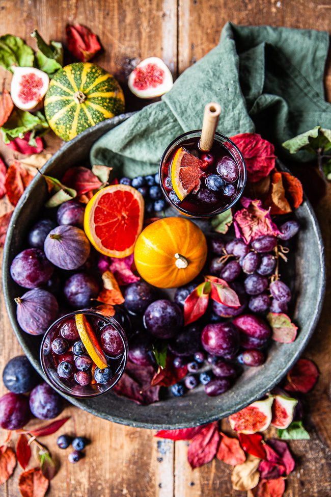 höst, sangria, halloween, drink