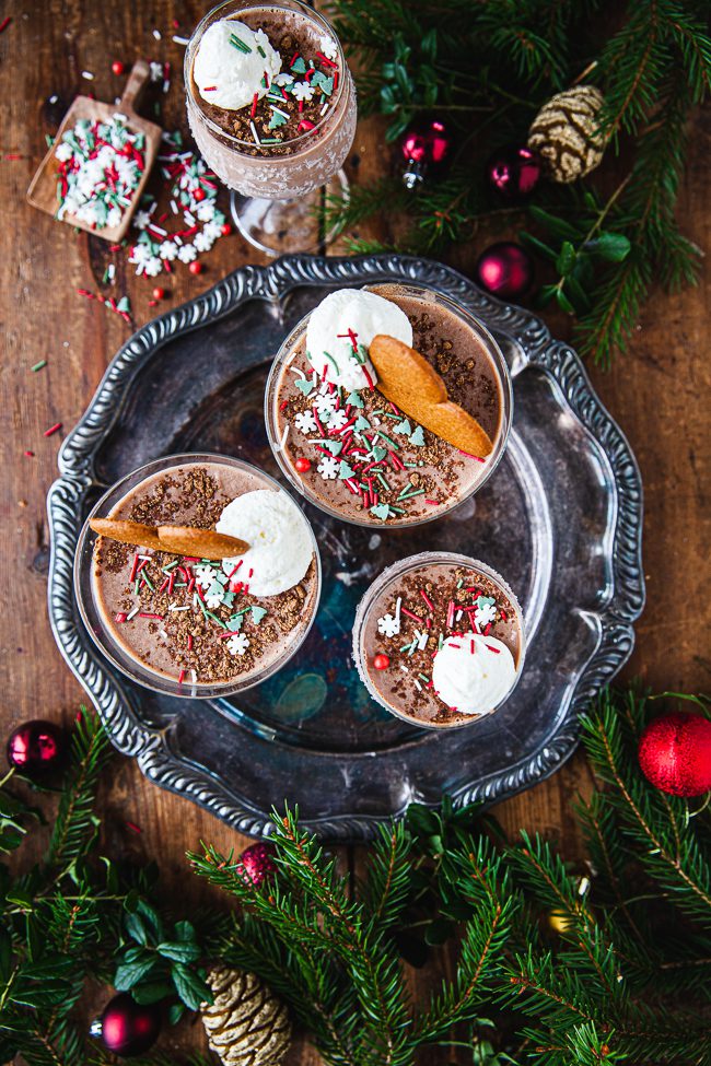 pepparkakspannacotta, juldessert, pannacotta, glöggmys, julafton