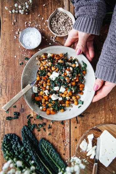 sallad, vinter, vego, vegetarisk sallad