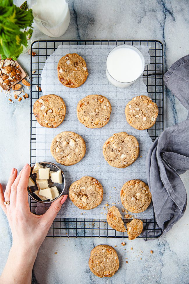 cookiecookies, kakor, småkakor, vit choklad, bakas-vitchoklad
