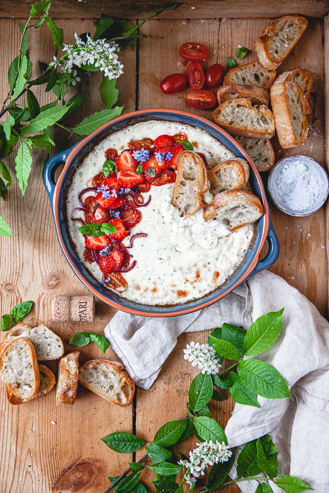 bakad mozzarella, bakad ost, ost i ugn