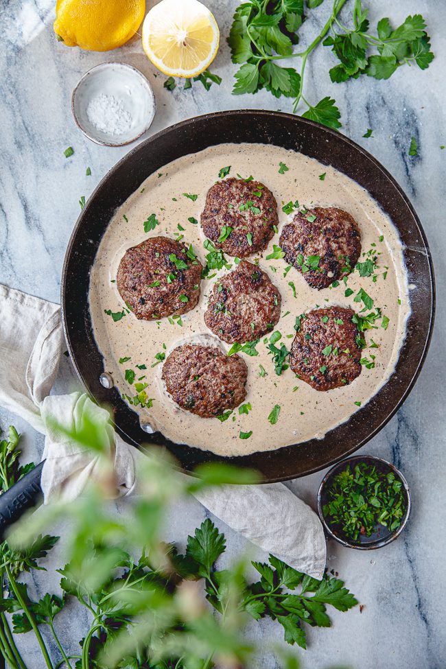 köttfärsbiffar med färskost, biffar, snabbmat, vardagsmat