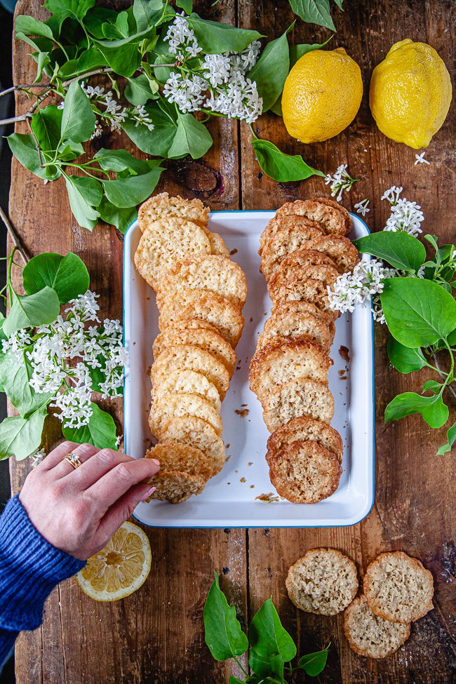 havreflarn, kokosflarn, smörkräm, citronsmörkräm