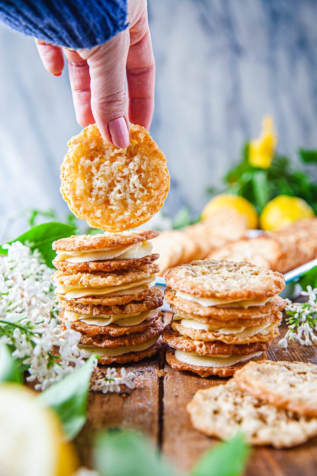 havreflarn, kokosflarn, smörkräm, citronsmörkräm