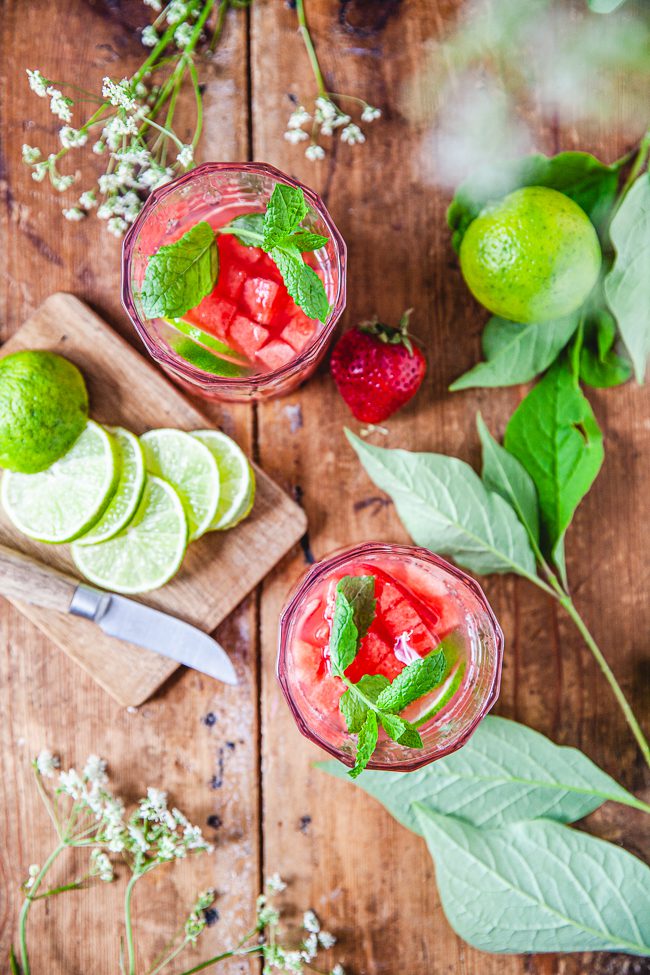 sommardrink, drink ,mojito, vattenmelonmojito, sommarmojito