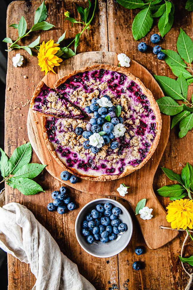 ananaspaj, blabarspaj, blåbär, paj, bärpaj