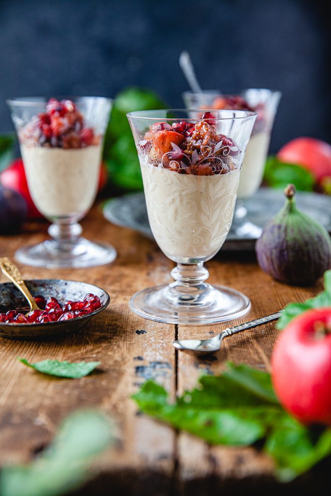 pannacotta, äppelpannacotta, pannacotta med äpple, höstpannacotta