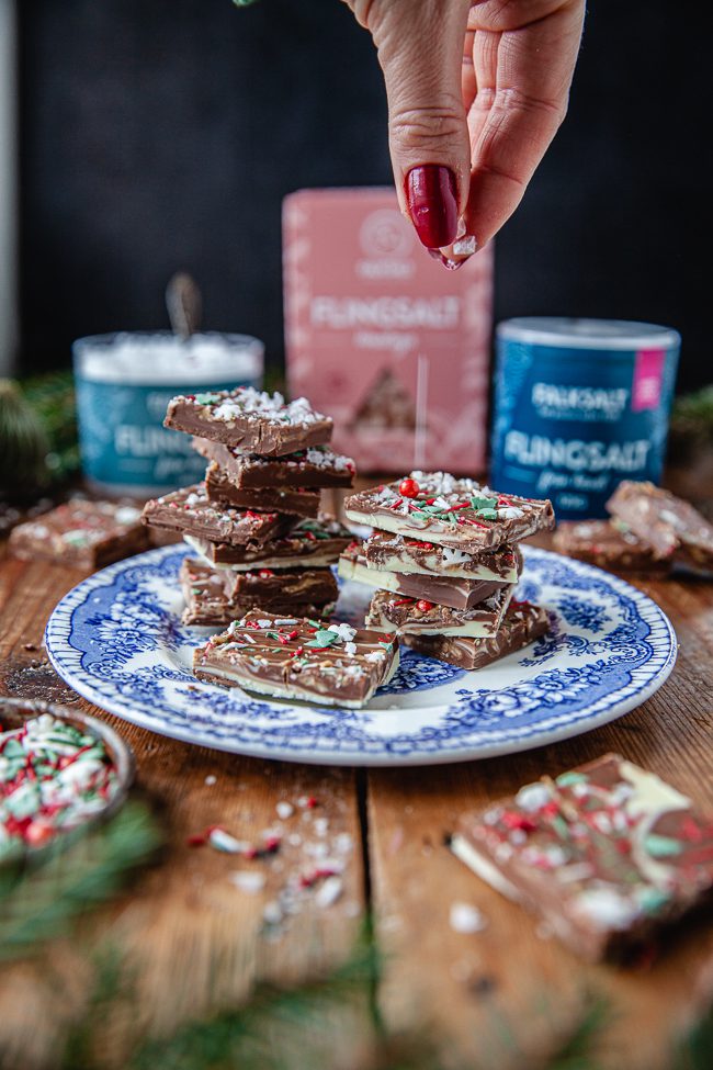 julgodis, bräck, jordnötssmör, enkelt julgodis