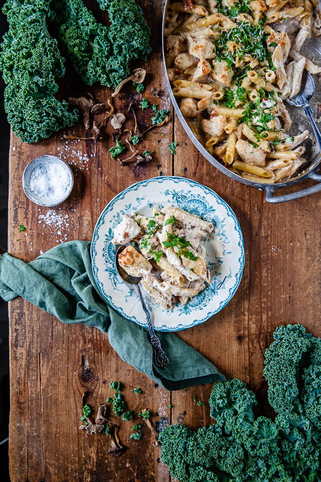 pasta, pastagratäng, middag, vardagsmat