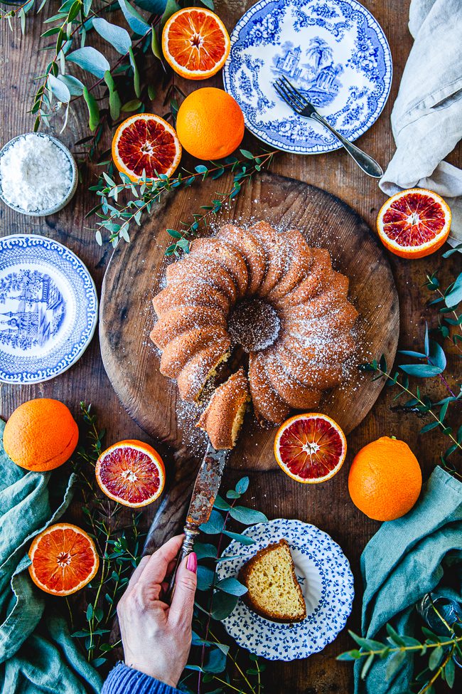 sockerkaka med blodapelsin, apelsinsockerkaka, blodapelsinsockerkaka