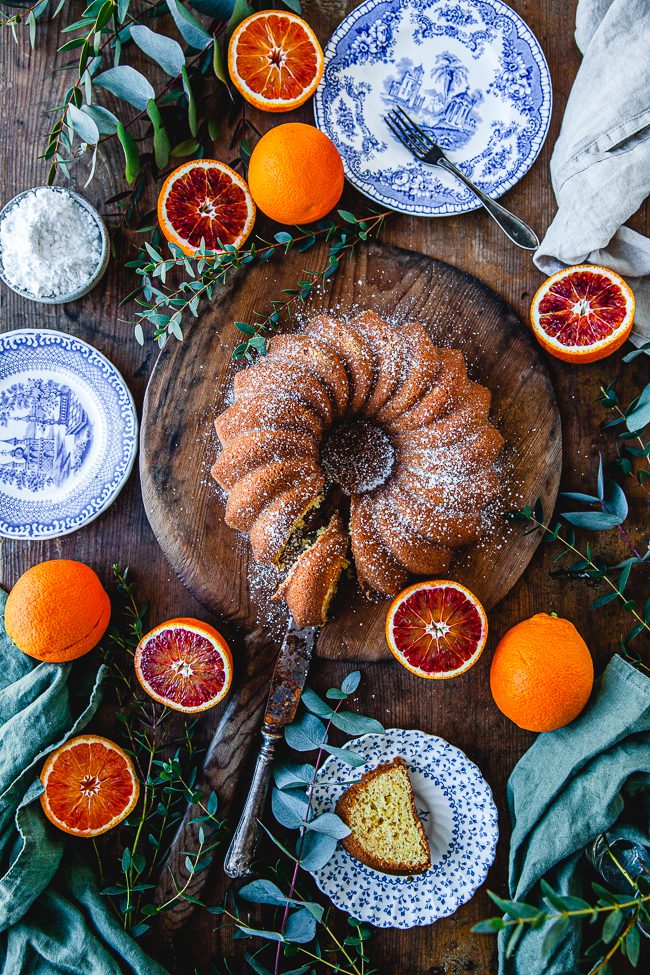 sockerkaka med blodapelsin, apelsinsockerkaka, blodapelsinsockerkaka