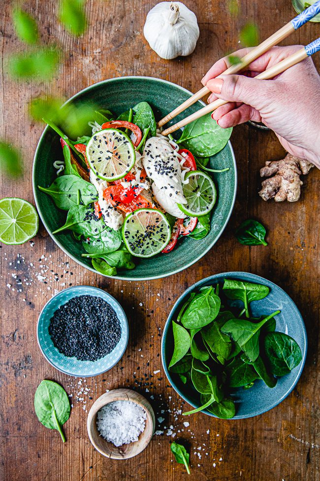 Lime och kokoskyckling, kycklinggryta, asiatisk kyckling, middag på 30 minuter