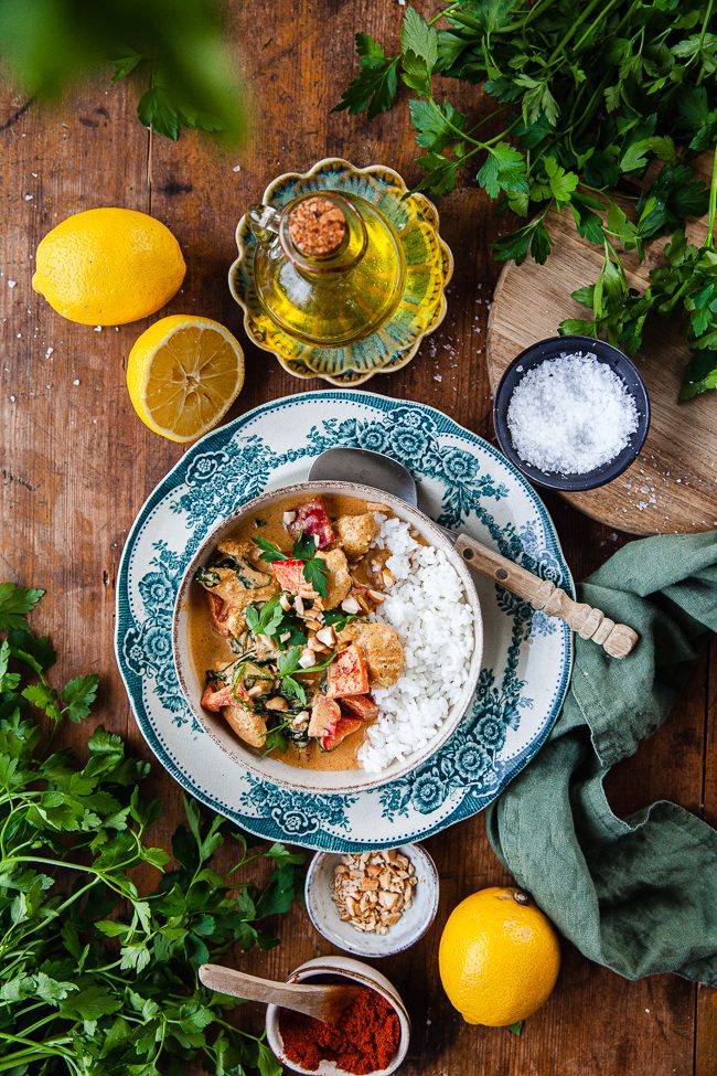 Indisk kycklinggryta