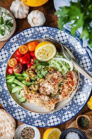 Grekisk kycklinggyros- freezer meal prep