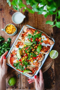 enchiladas med bönor