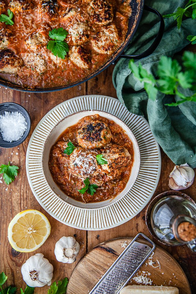 Kycklingkottbullar med parmesan