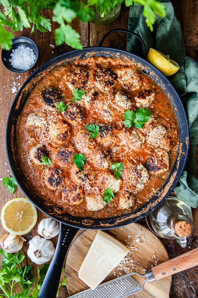 Kycklingkottbullar med parmesan
