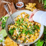 Esquites – mexikansk majssallad med fetaost och lime